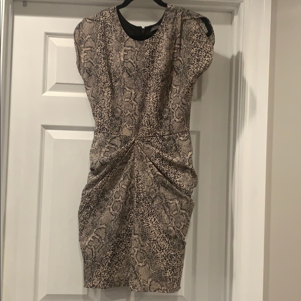 Never worn Guess snakeskin cocktail dress